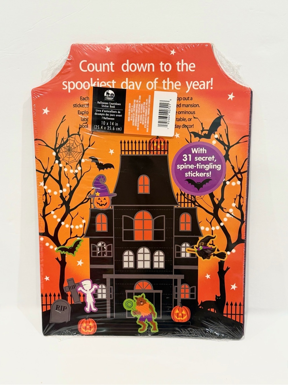 2 Pack Set Halloween Countdown Advent Calendars - 31 Stickers - Sealed - Picture 5 of 6
